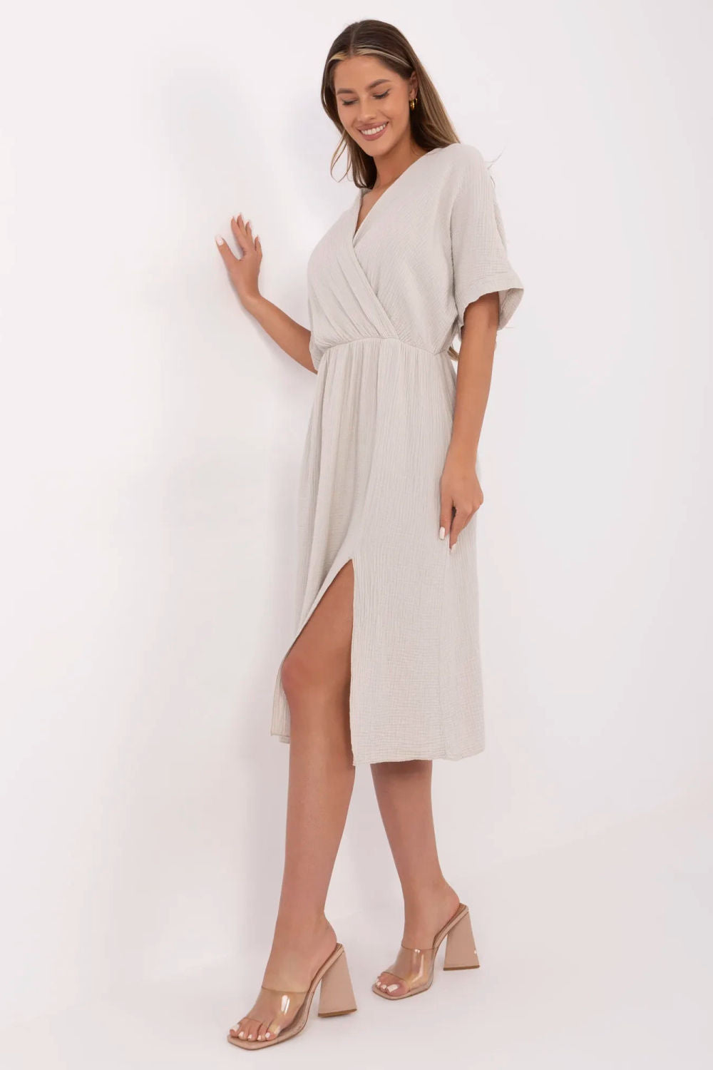 Robe femme Italy Moda De Jour De — beige