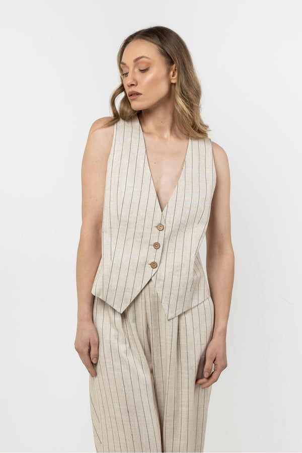 Gilet femme awama — beige