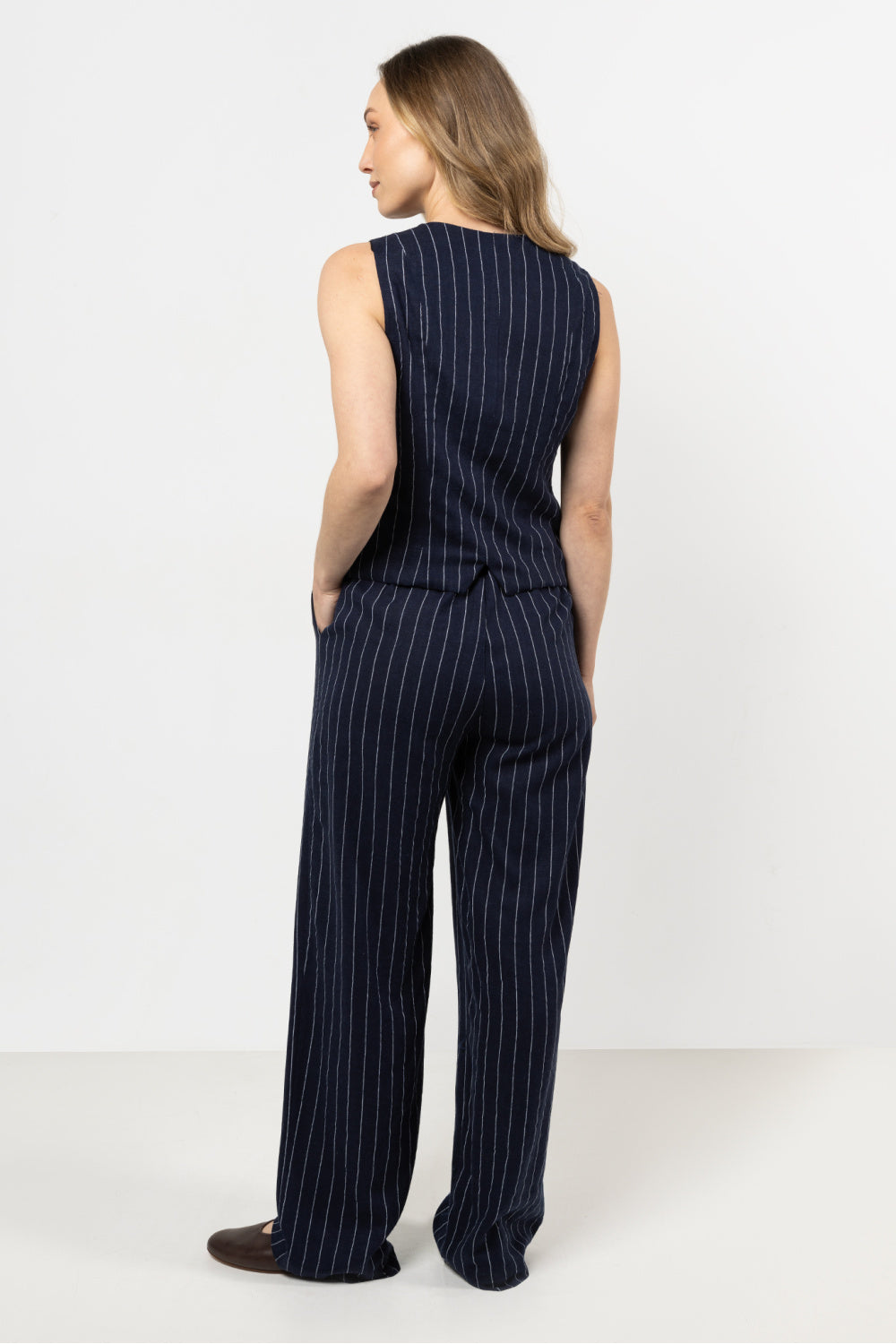 Chaussures à talons femme awama Pantalon Pantalon — bleu marine