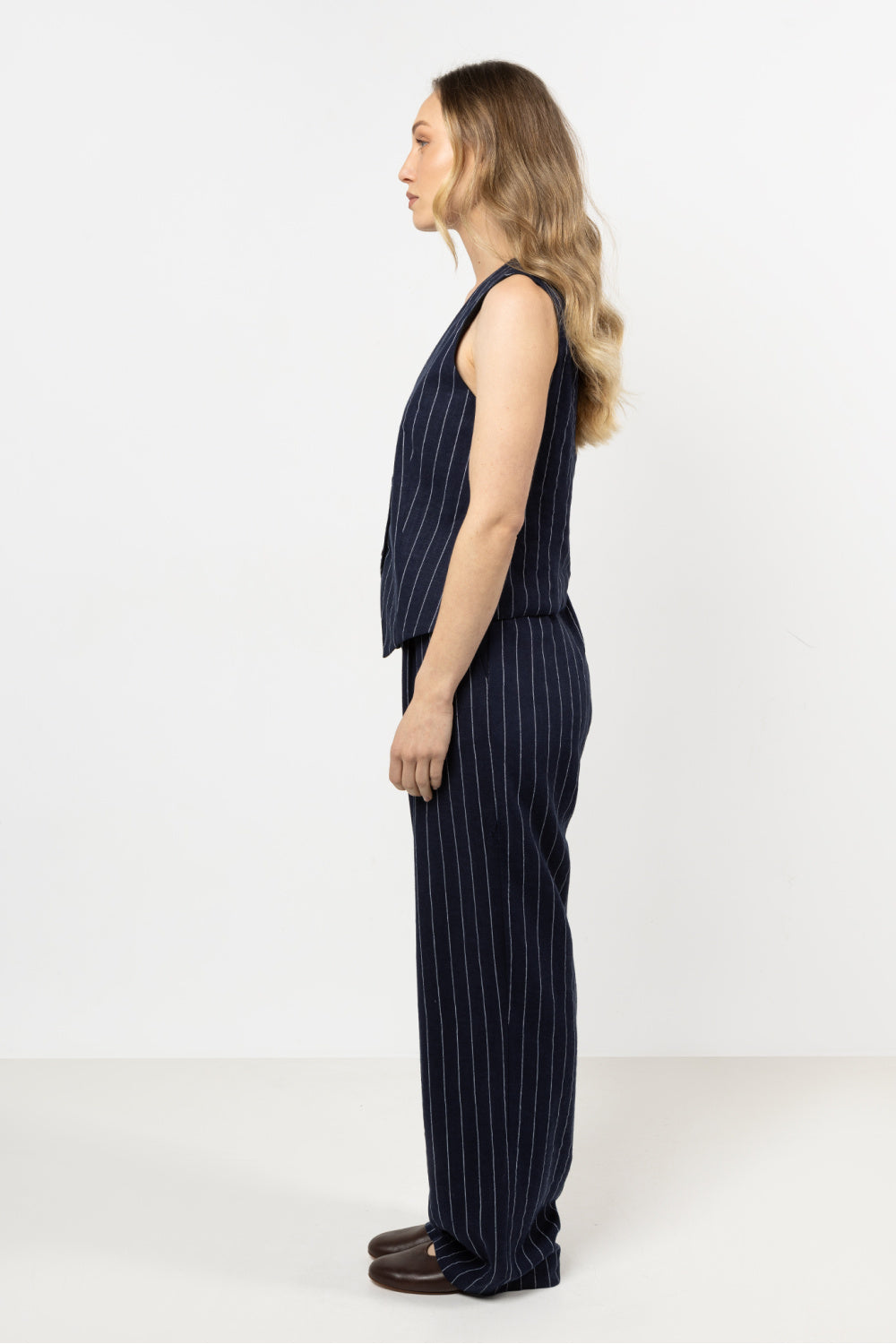 Chaussures à talons femme awama Pantalon Pantalon — bleu marine