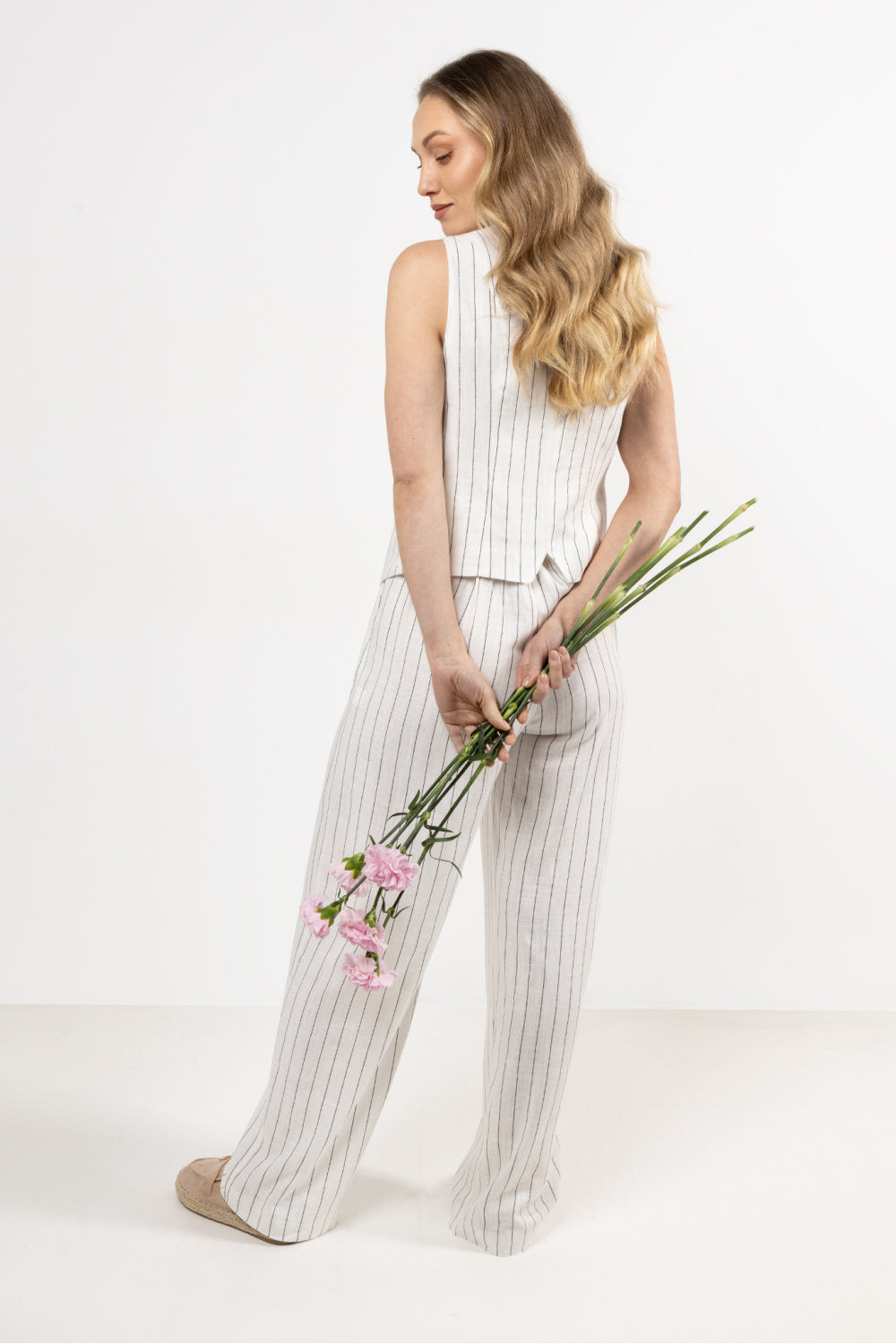 Chaussures à talons femme awama Pantalon Pantalon — beige