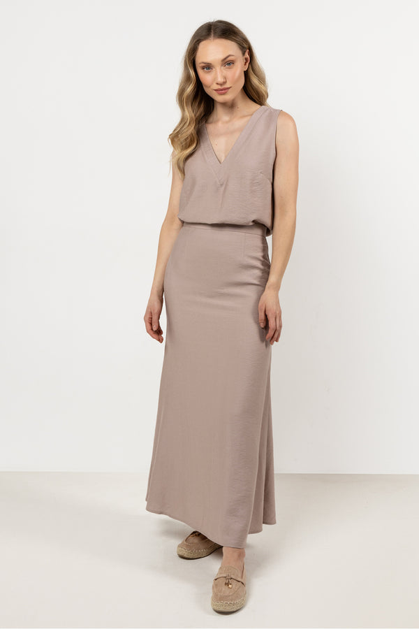 Jupe femme awama Longue Longue — brun