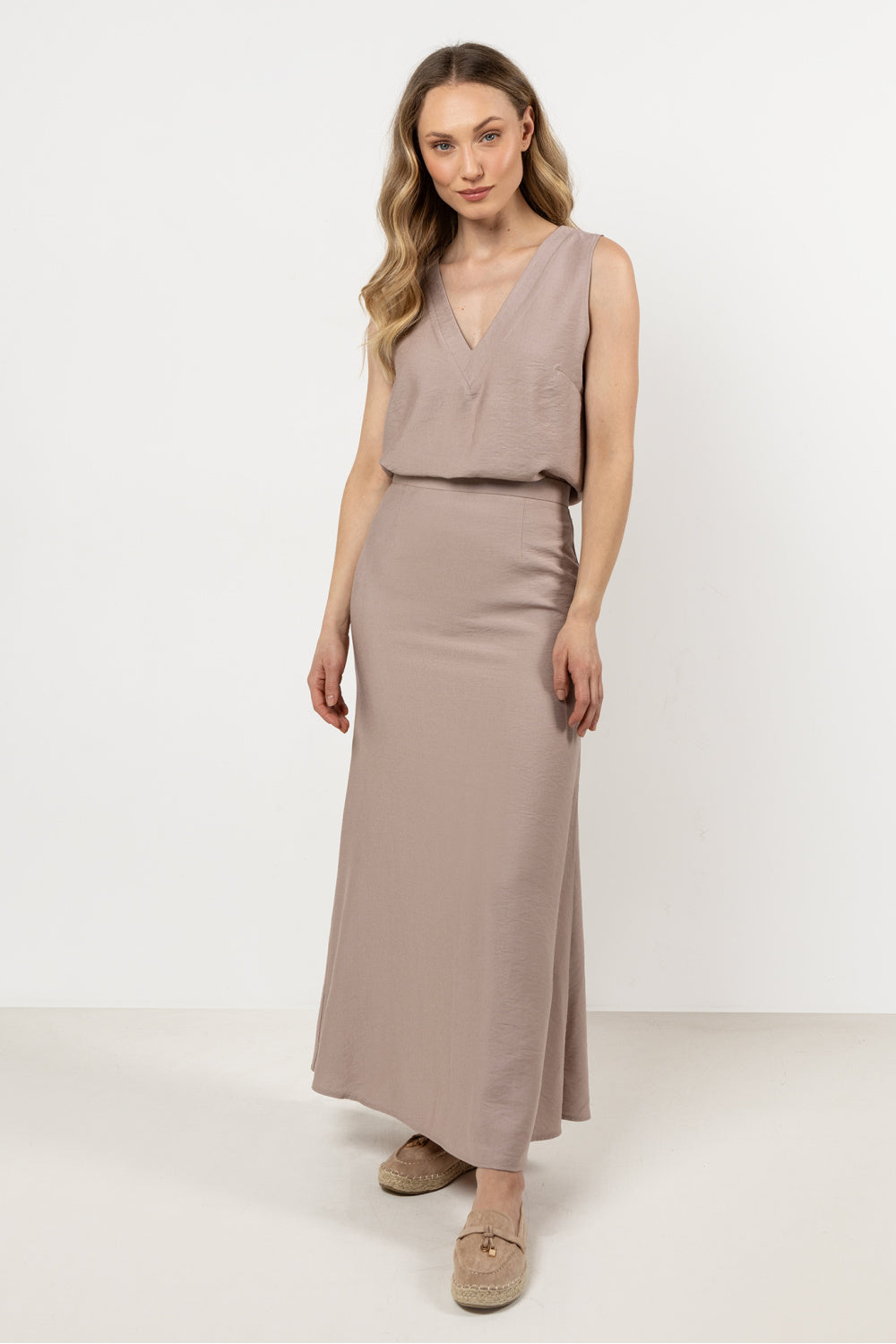 Jupe femme awama Longue Longue — brun