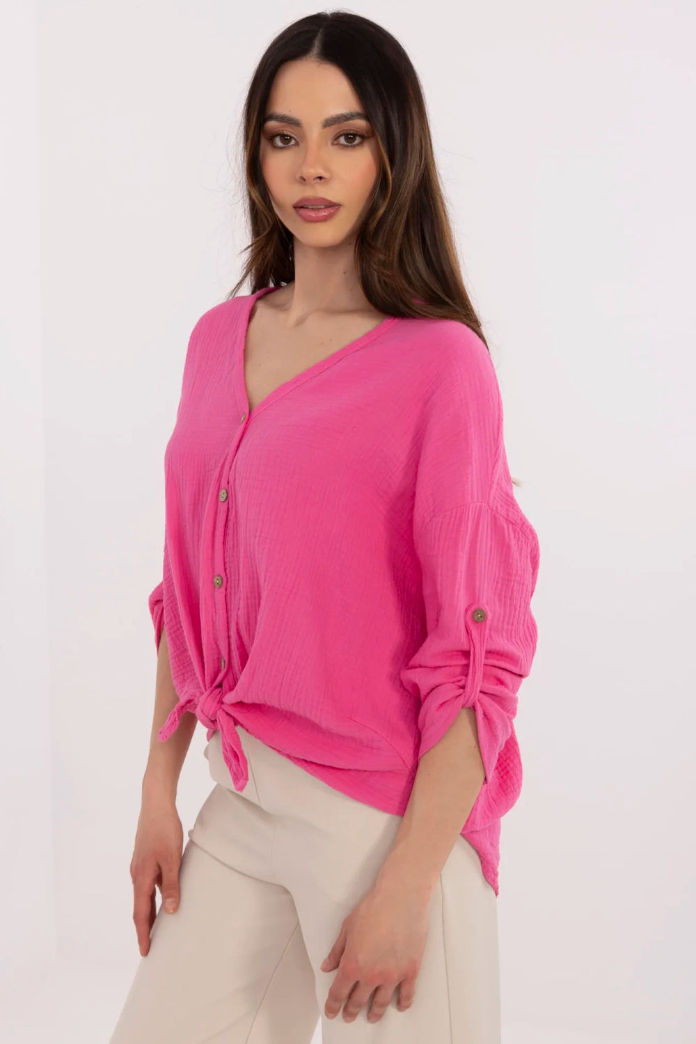 Blouse femme Italy Moda Chemise Chemise — rosé