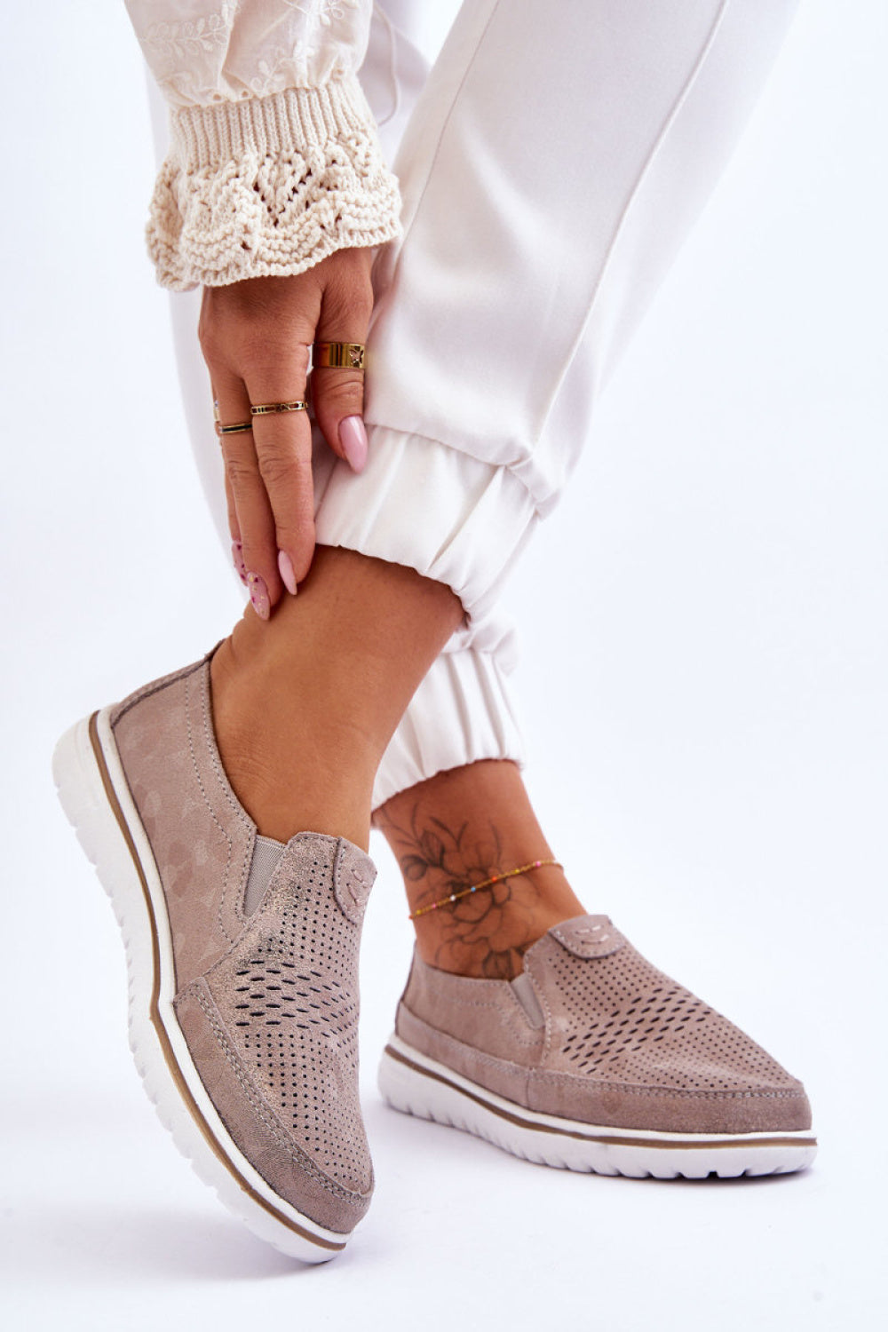 Bottes femme Step in style Chaussures Basses Chaussures — beige