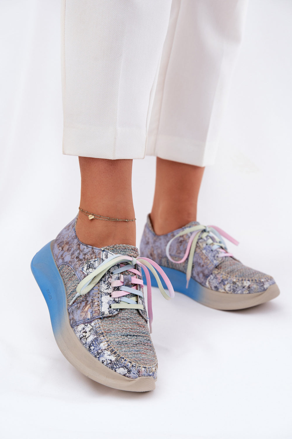 Bottes femme Step in style Chaussures Basses Chaussures — bleu