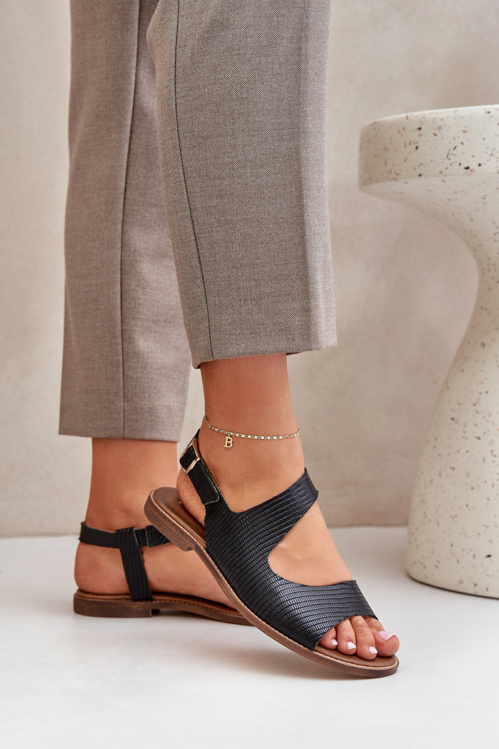 Sandales femme Step in style — noir