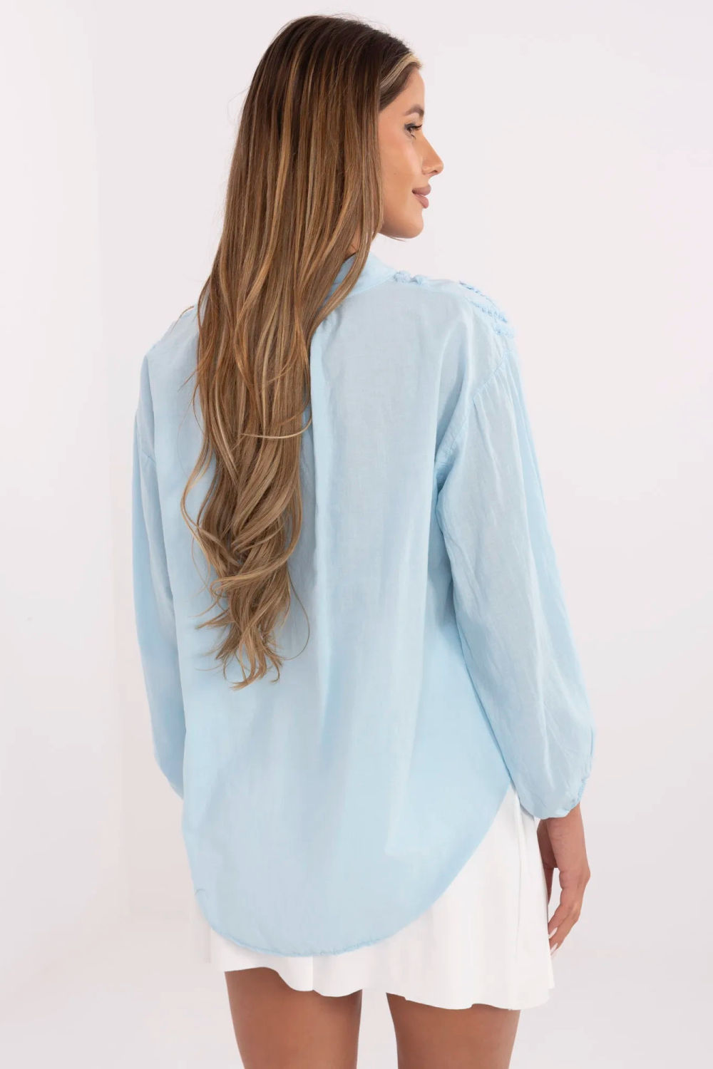 Blouse femme Och Bella Chemisier Chemisier — bleu