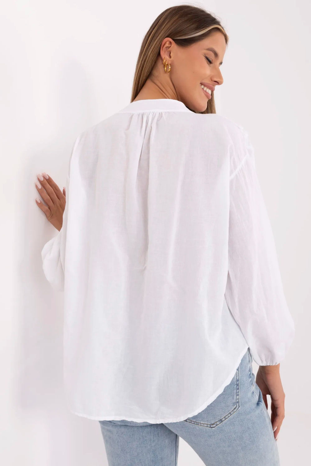 Blouse femme Och Bella Chemisier Chemisier — blanc