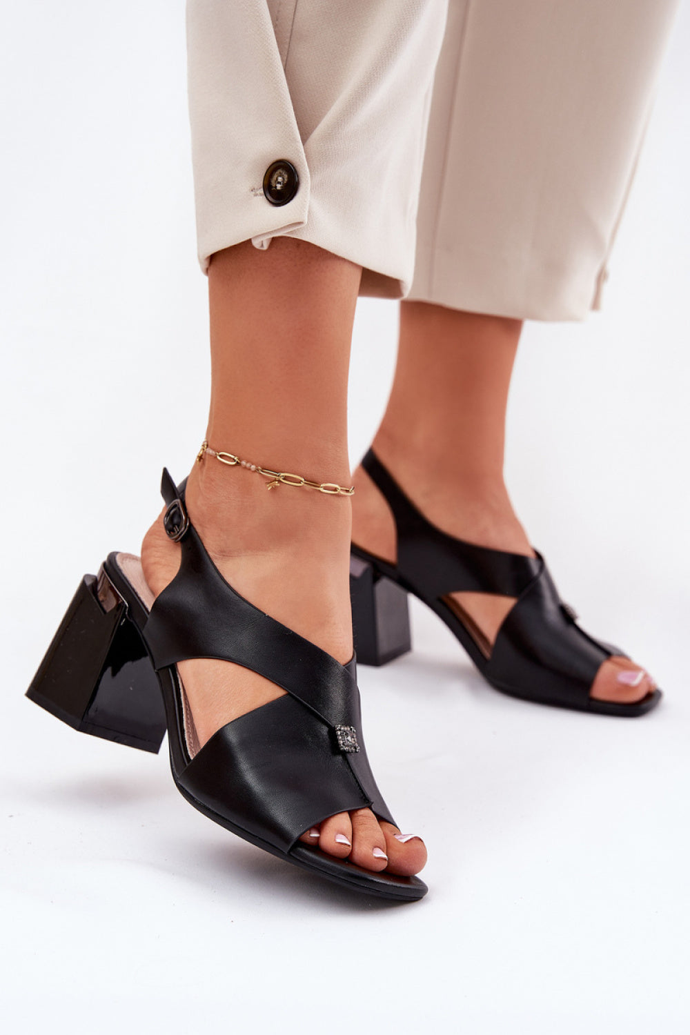 Sandales femme Step in style À Talons À — noir