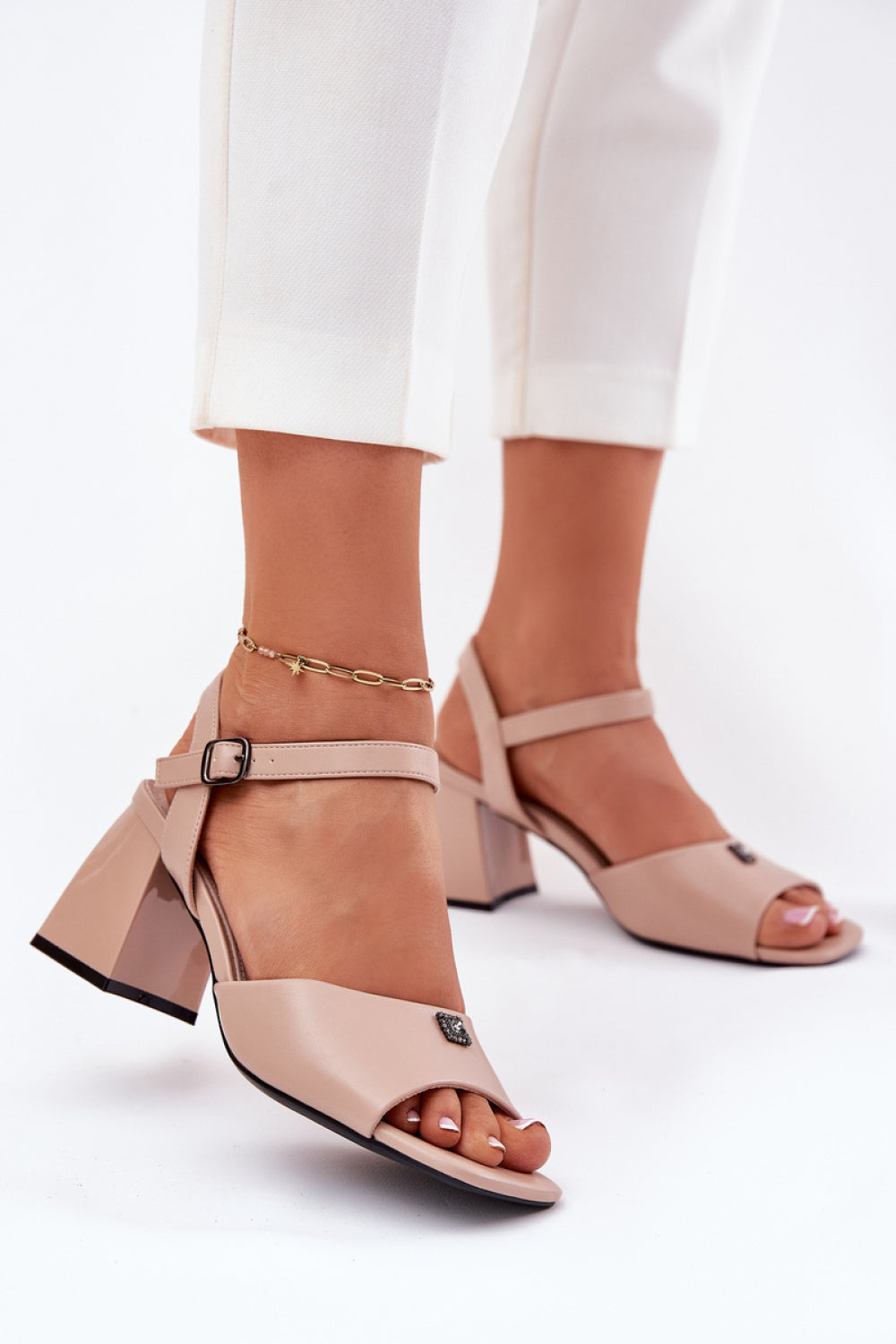 Sandales femme Step in style À Talons À — beige