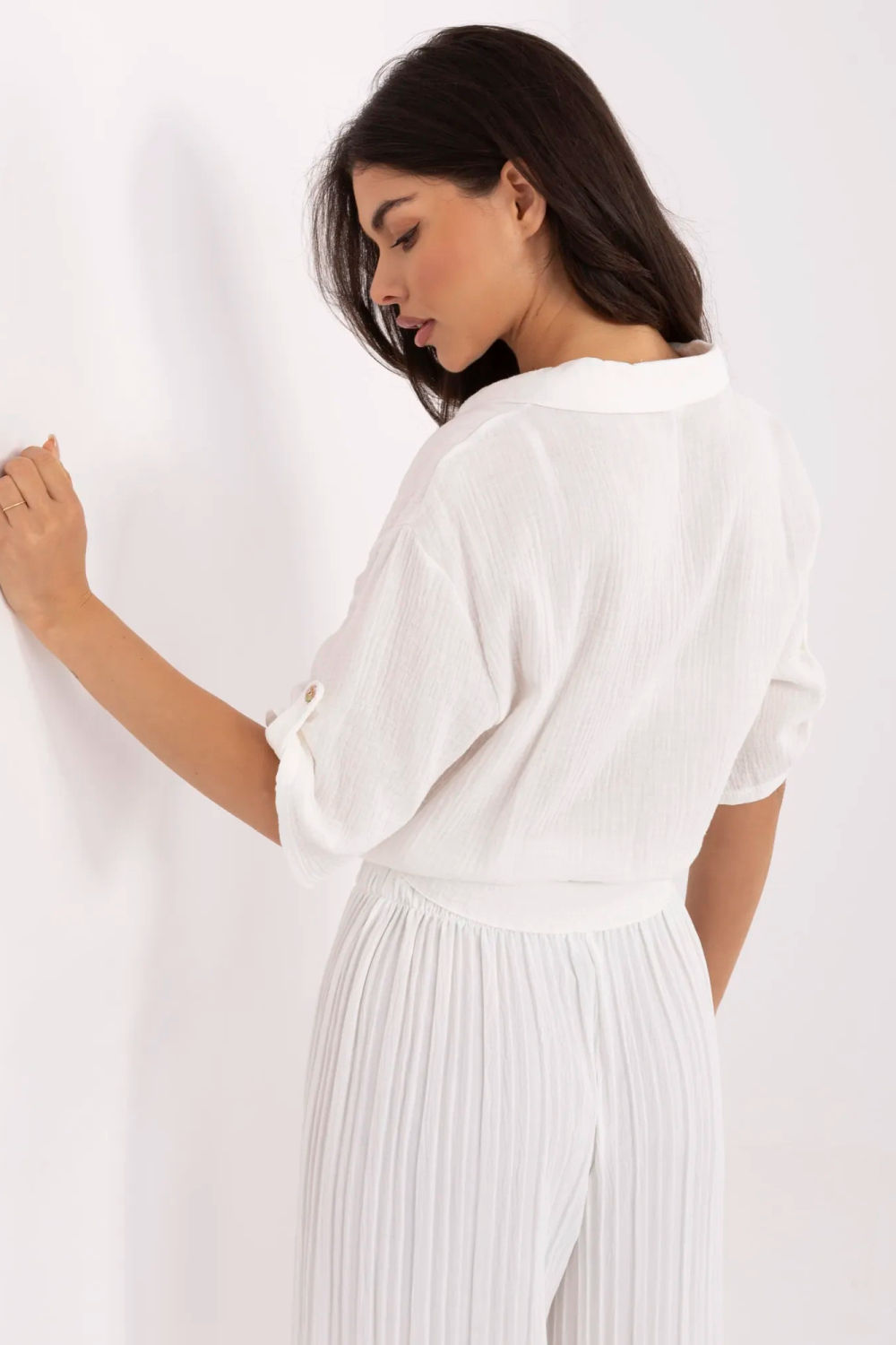 Blouse femme Italy Moda Chemise Chemise — beige