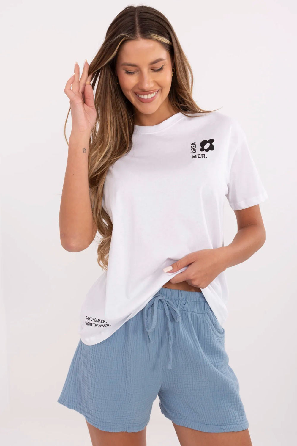 Blouse femme Fresh Made T Shirt T — blanc