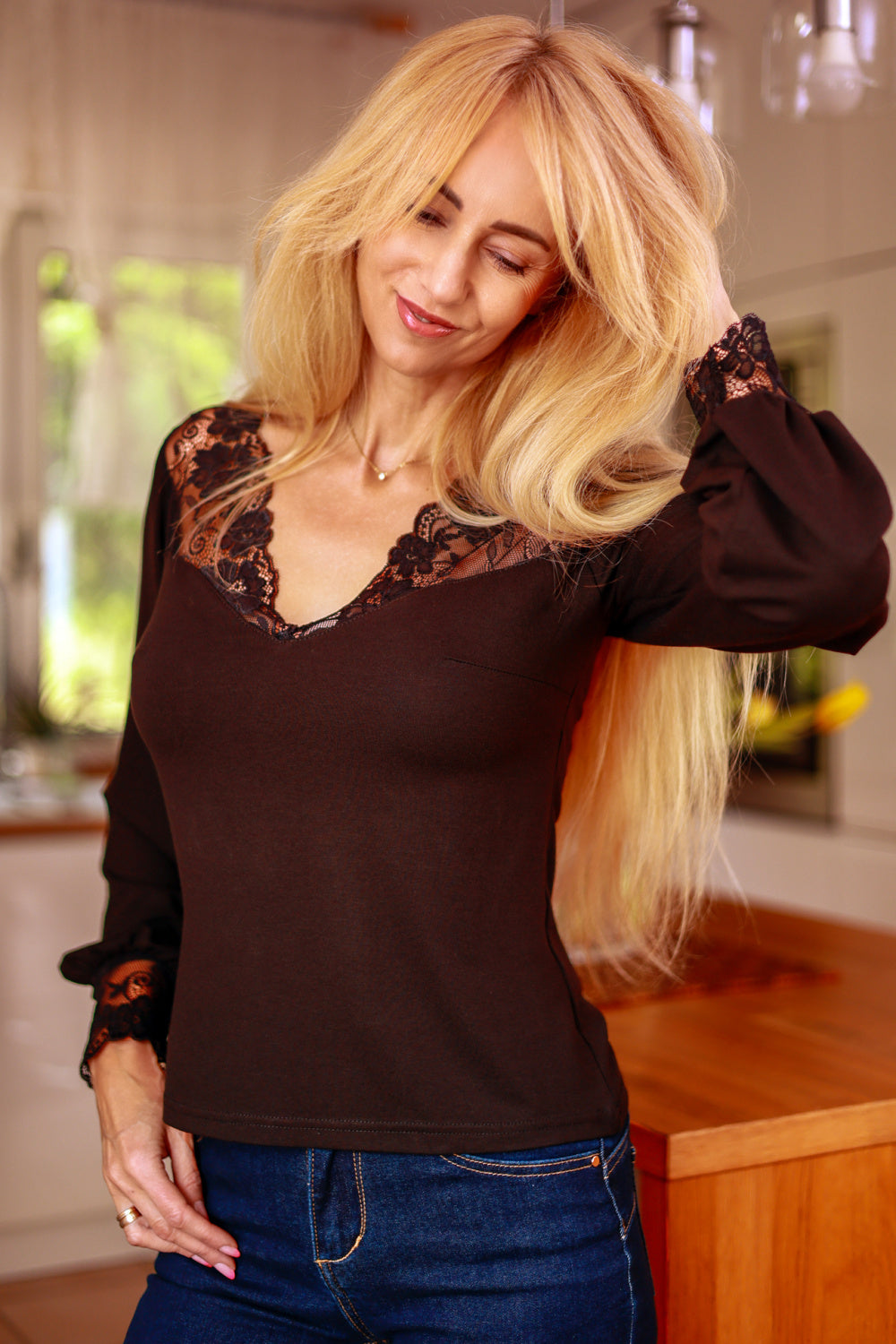 Blouse femme Mirale Chemisier Chemisier — noir