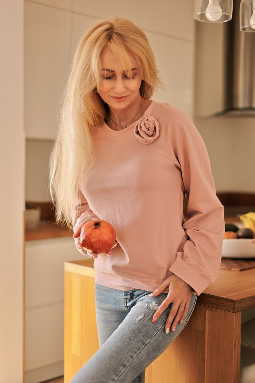 T-shirt femme Mirale Sweatshirt Sweatshirt — rosé