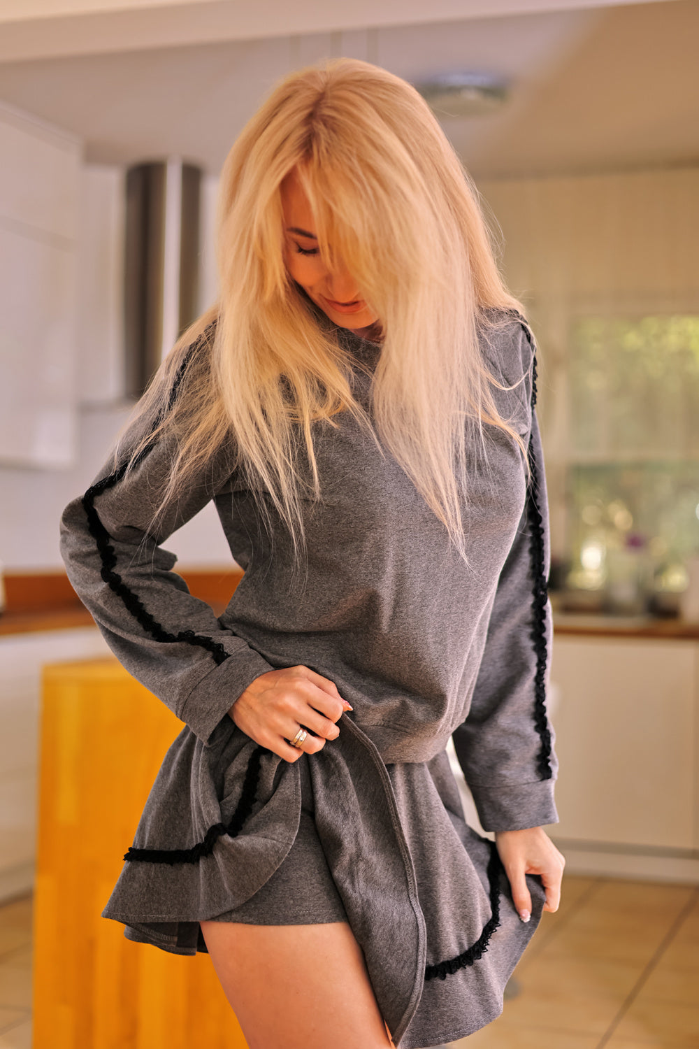 Chaussures à talons femme Mirale Shorts Jupe Shorts — gris