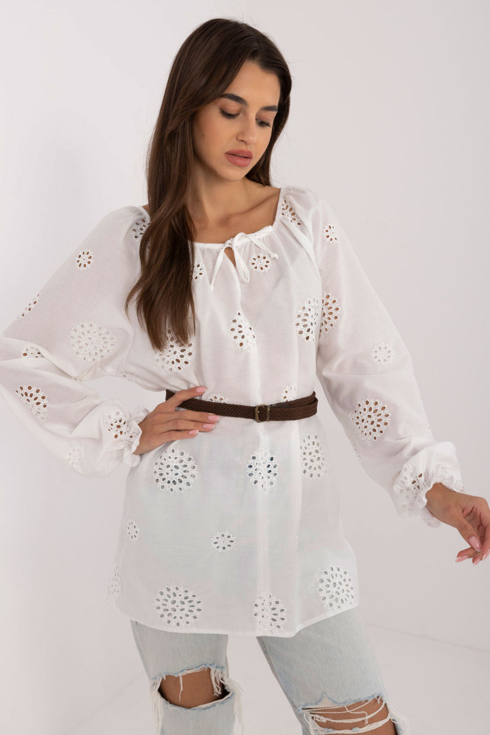 Blouse femme Lakerta Chemisier Chemisier — blanc
