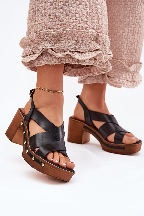 Sandales femme Step in style À Talons À — noir