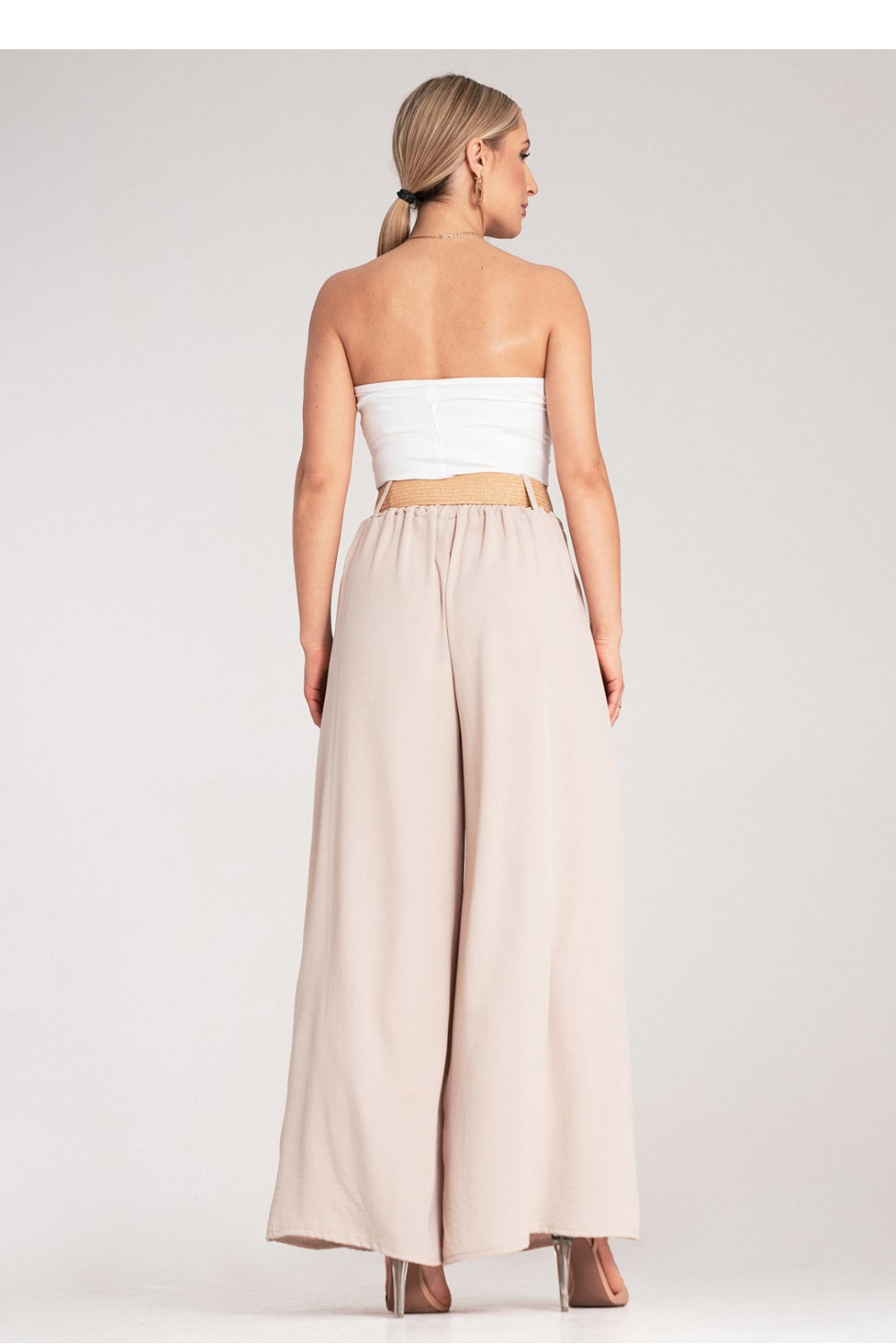 Chaussures à talons femme Figl Pantalon Pantalon — beige