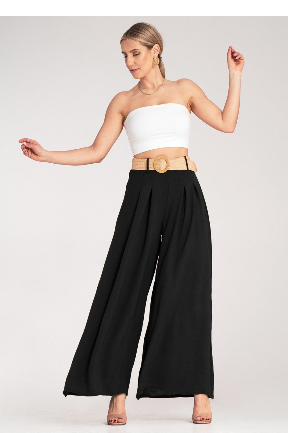 Chaussures à talons femme Figl Pantalon Pantalon — noir
