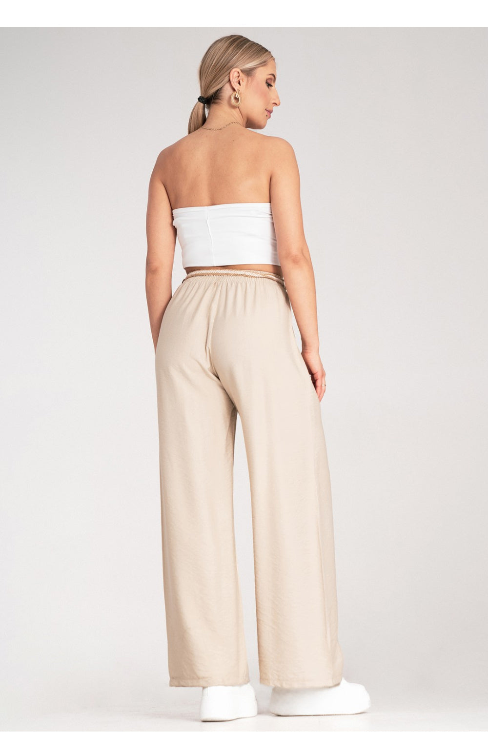 Chaussures à talons femme Figl Pantalon Pantalon — beige
