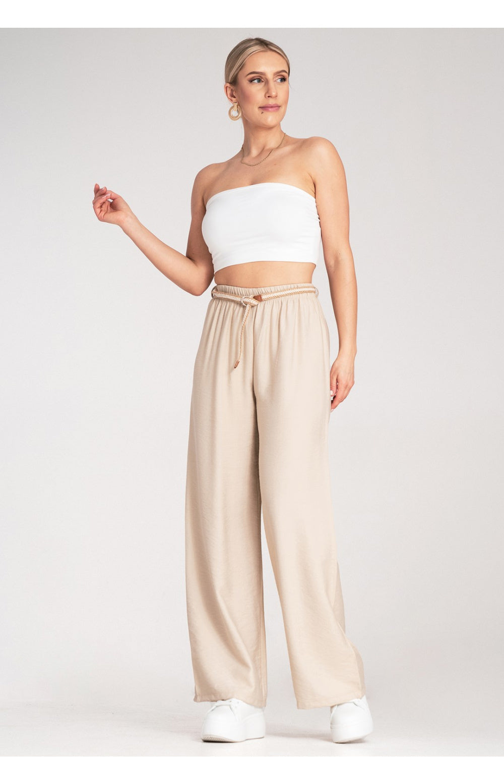 Chaussures à talons femme Figl Pantalon Pantalon — beige