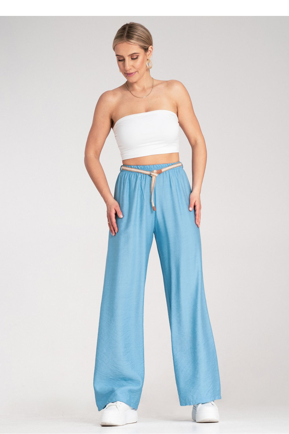 Chaussures à talons femme Figl Pantalon Pantalon — bleu