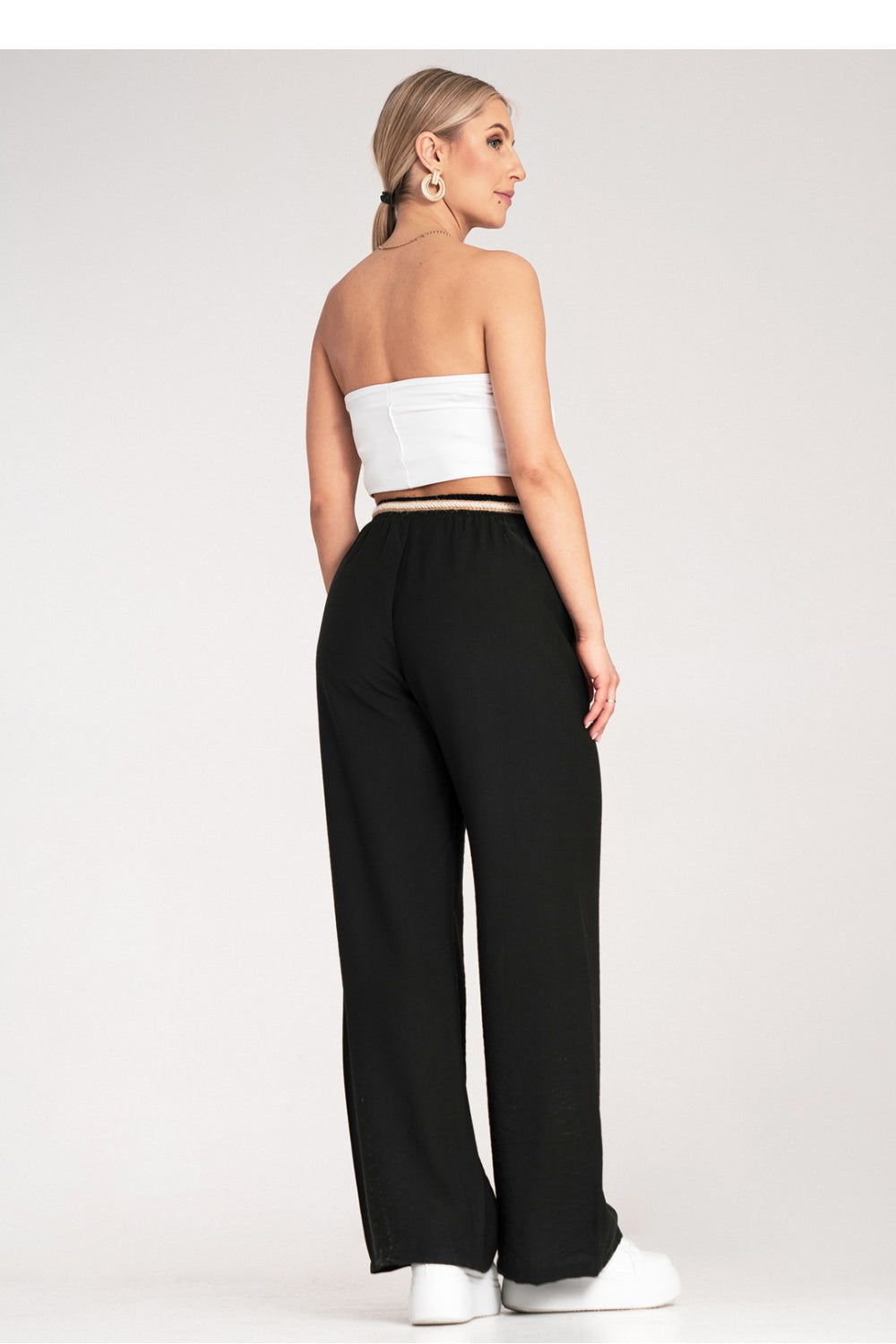 Chaussures à talons femme Figl Pantalon Pantalon — noir
