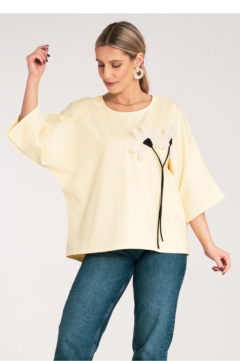 Blouse femme Figl Chemisier Chemisier — jaune