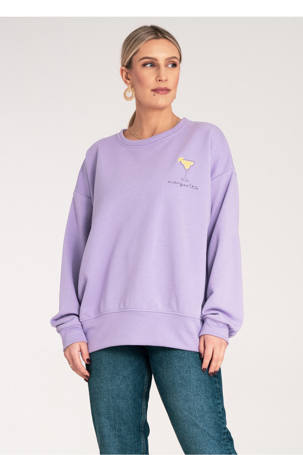 T-shirt femme Figl Sweatshirt Sweatshirt — violet