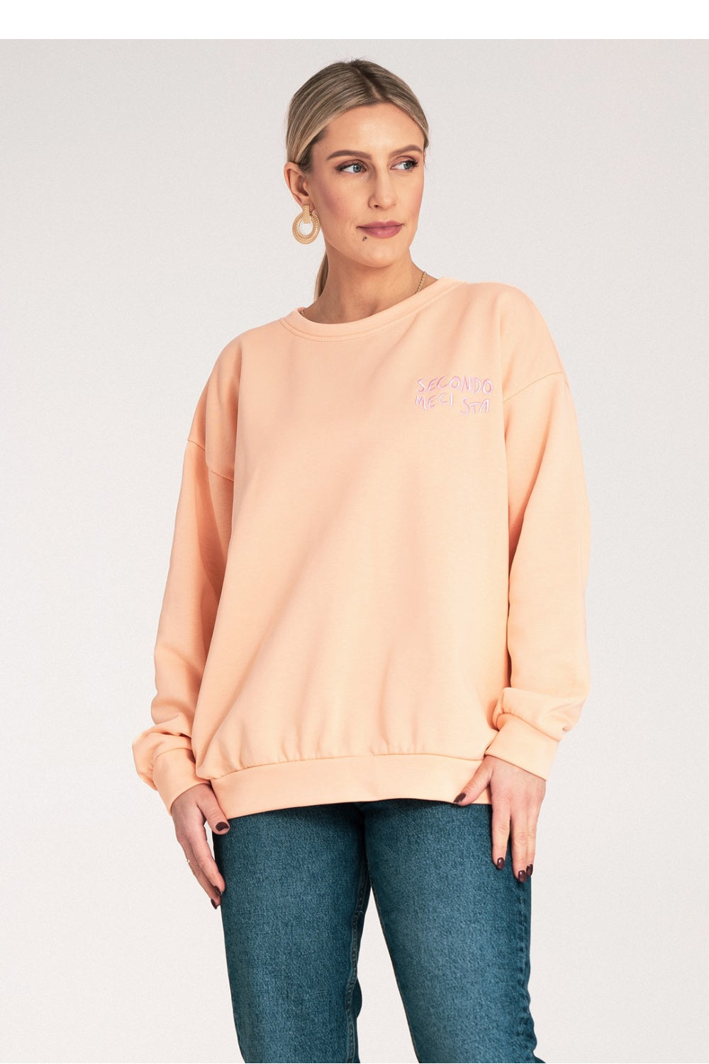 T-shirt femme Figl Sweatshirt Sweatshirt — orange