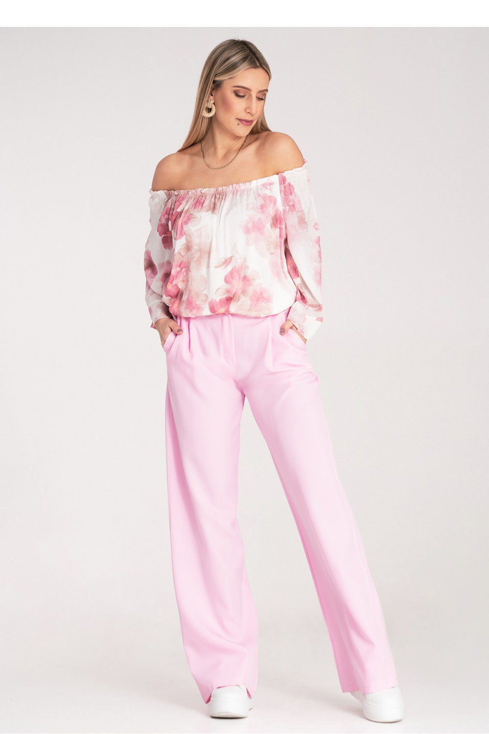Chaussures à talons femme Figl Pantalon Pantalon — rosé