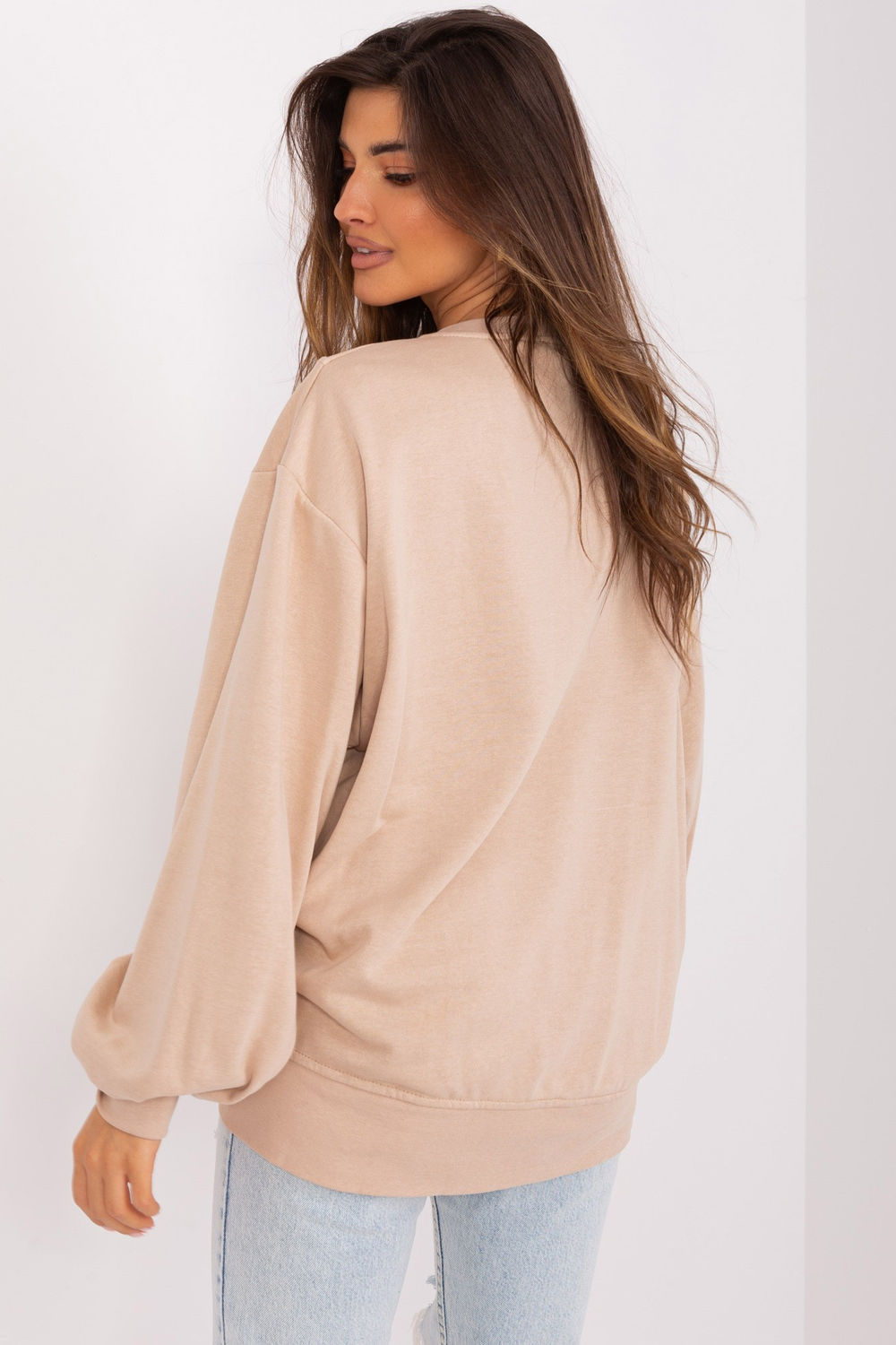 T-shirt femme Ex Moda Sweatshirt Sweatshirt — beige