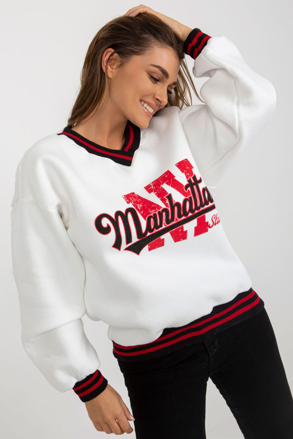 T-shirt femme Ex Moda Sweatshirt Sweatshirt — blanc