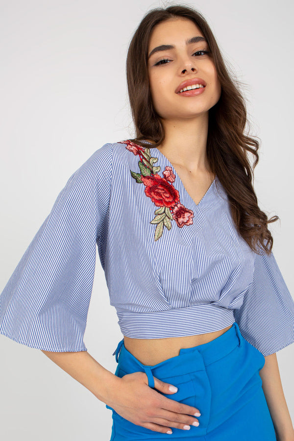 Blouse femme Lakerta Chemisier Chemisier — bleu marine