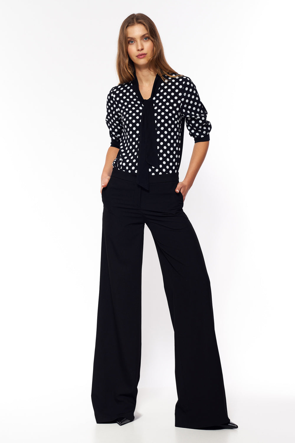 Chaussures à talons femme Nife Pantalon Long Pantalon — noir