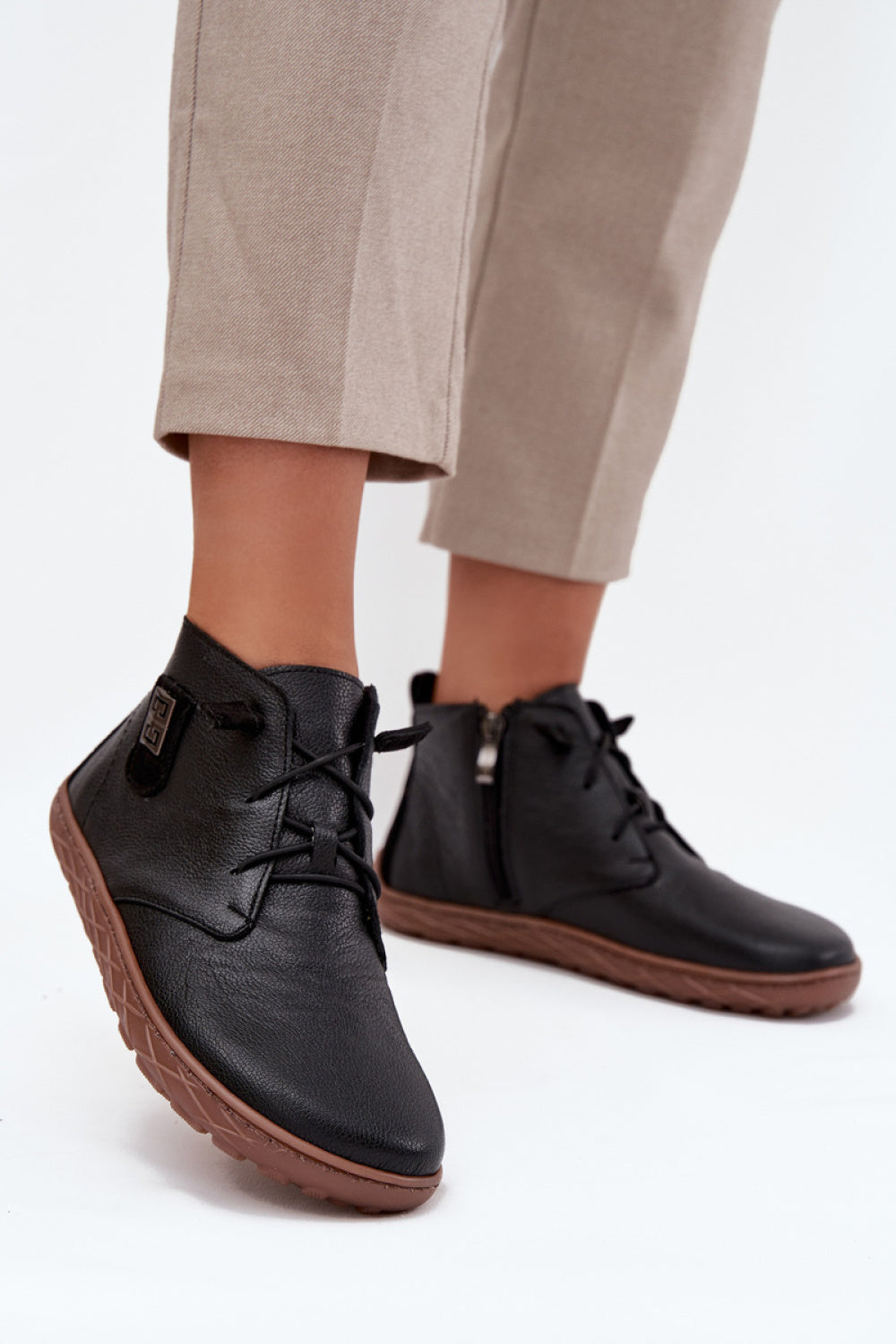 Bottes femme Step in style Pieds Nus Pieds — noir