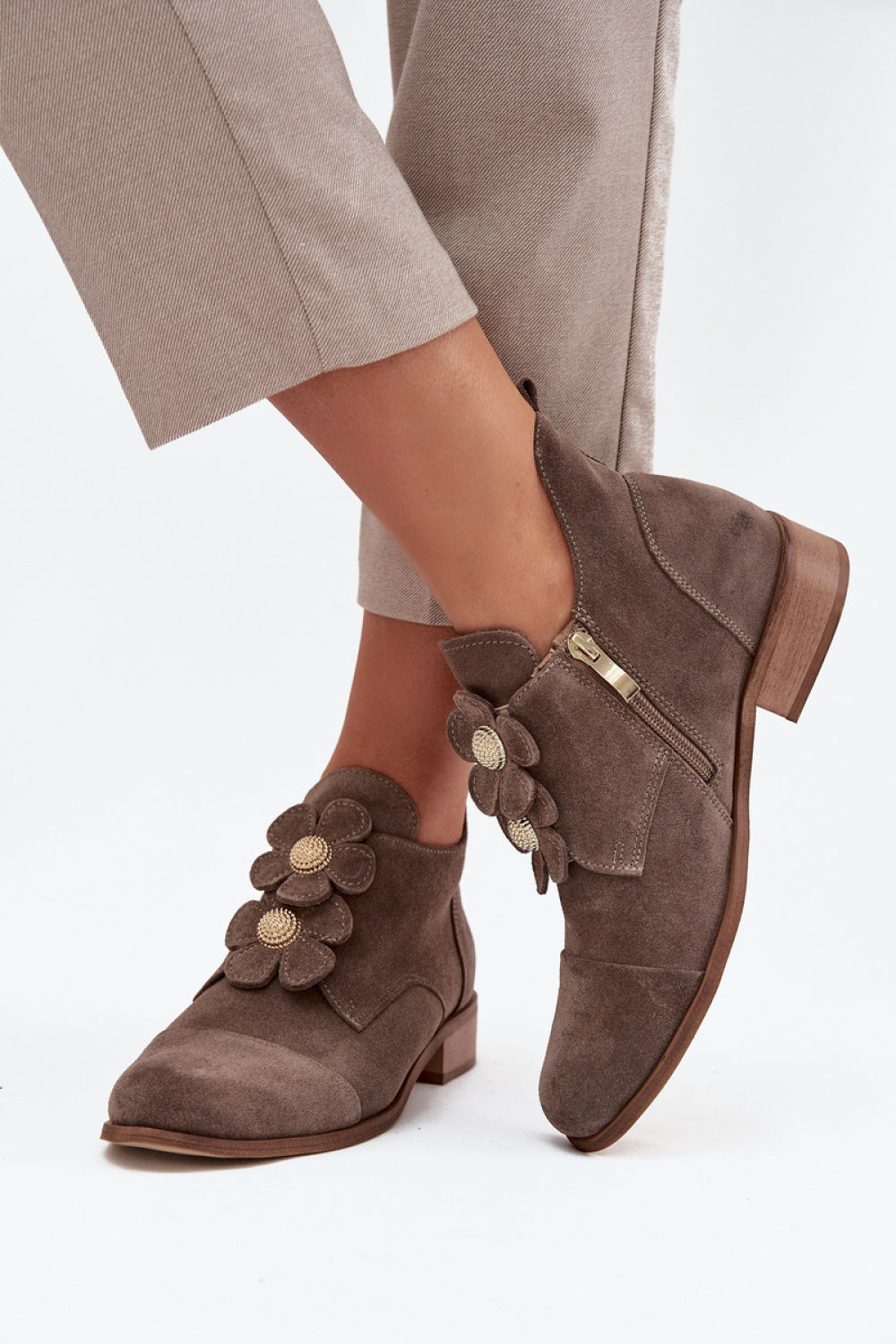 Bottes femme Step in style Chaussures Basses Chaussures — beige