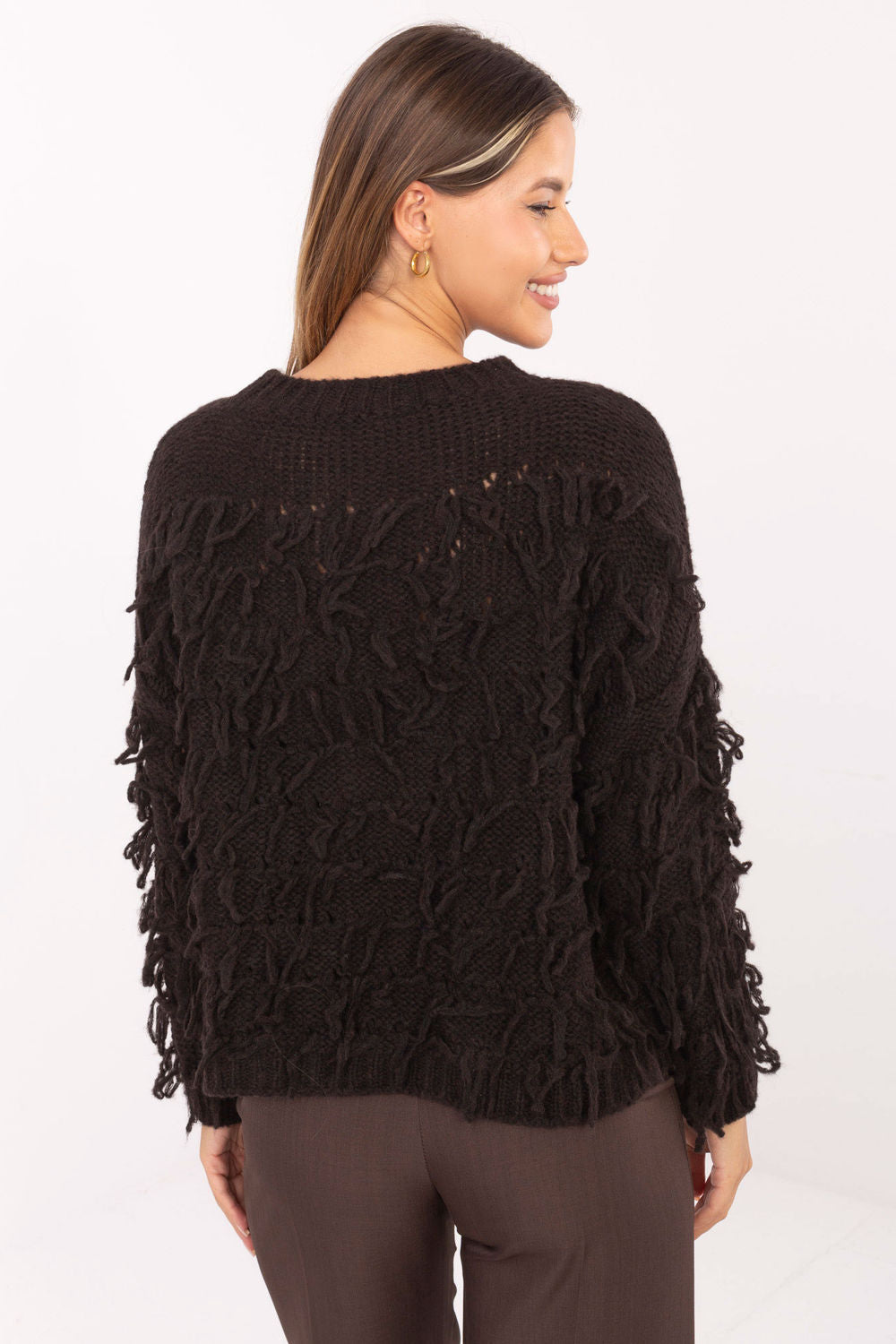 Pull femme Rue Paris Chandail Chandail — brun