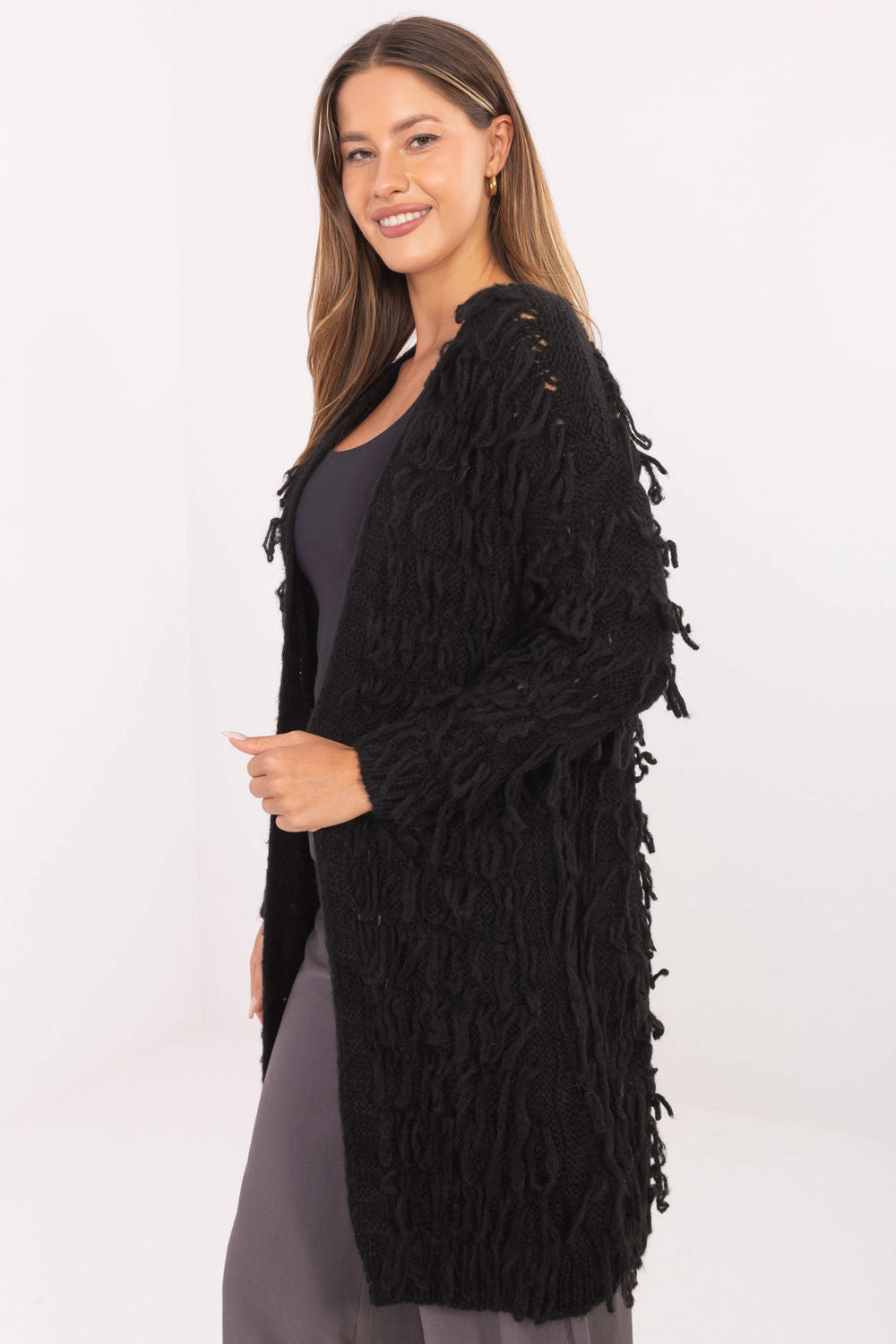 Cardigan femme Rue Paris — noir
