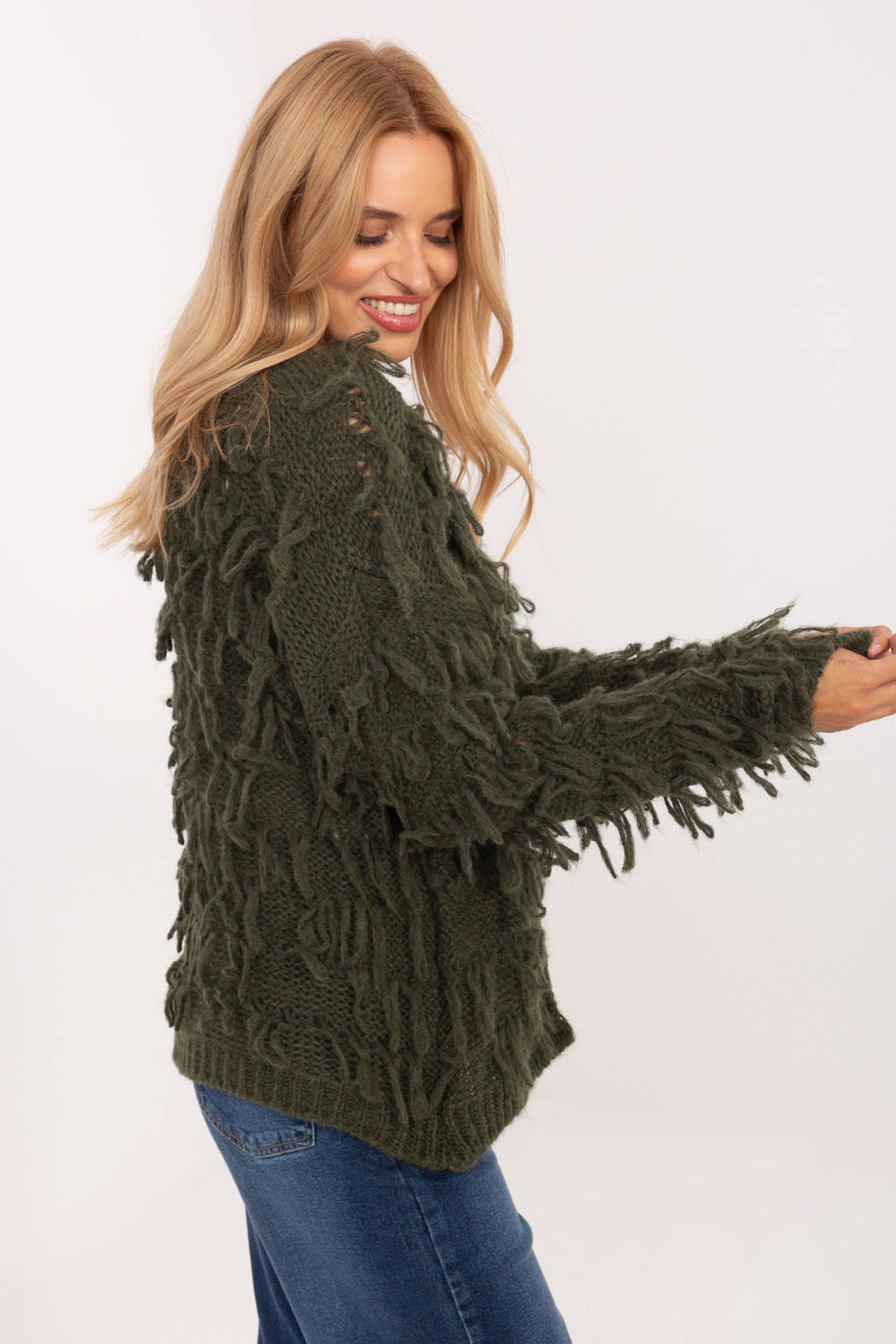Cardigan femme Rue Paris — vert