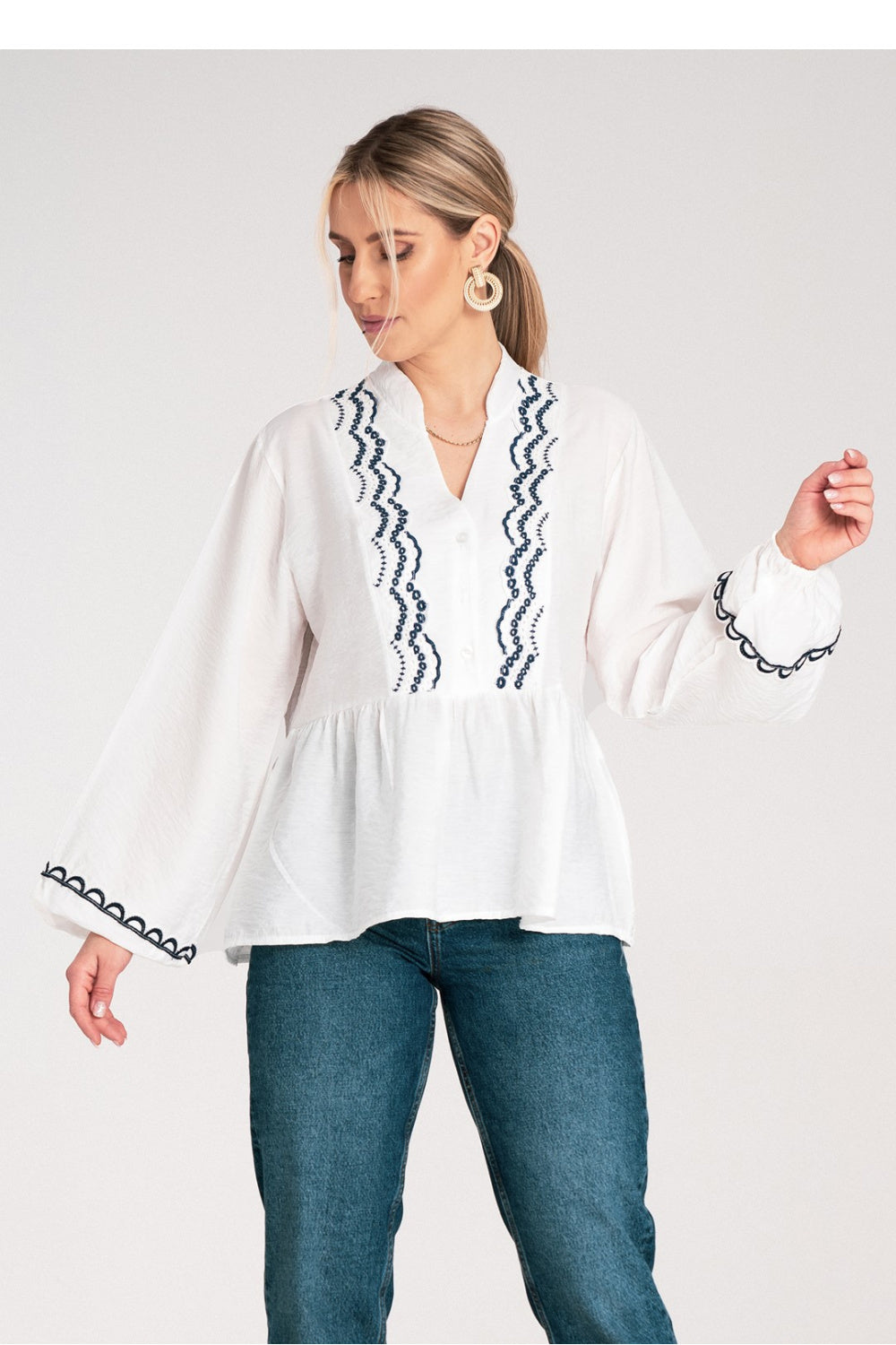 Blouse femme Figl Chemisier Chemisier — blanc