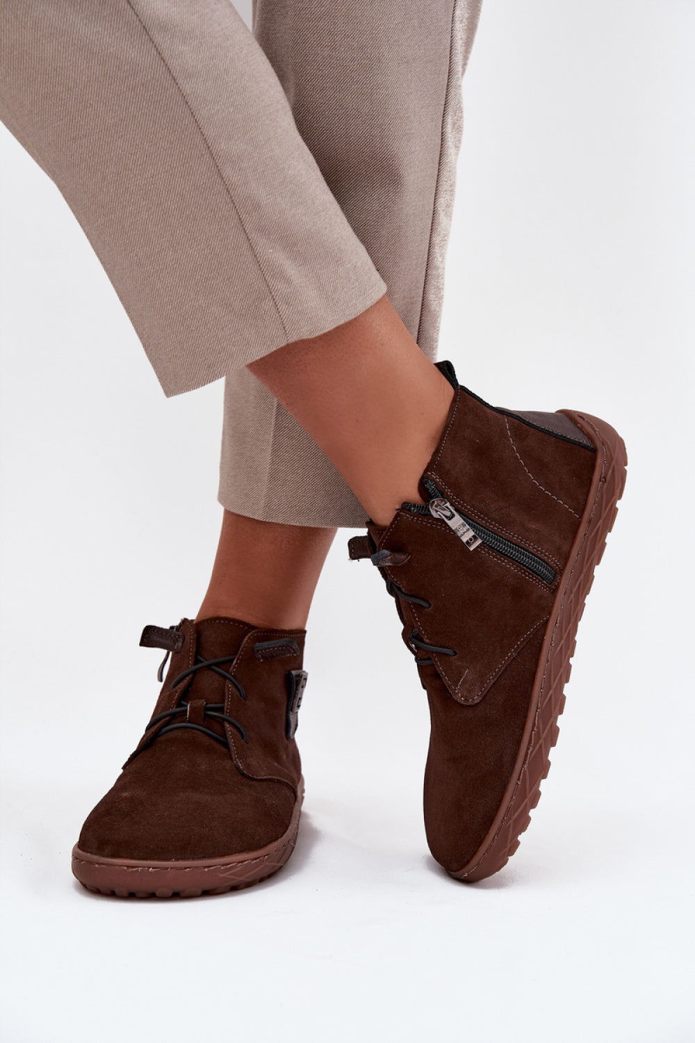 Bottes femme Step in style Pieds Nus Pieds — brun