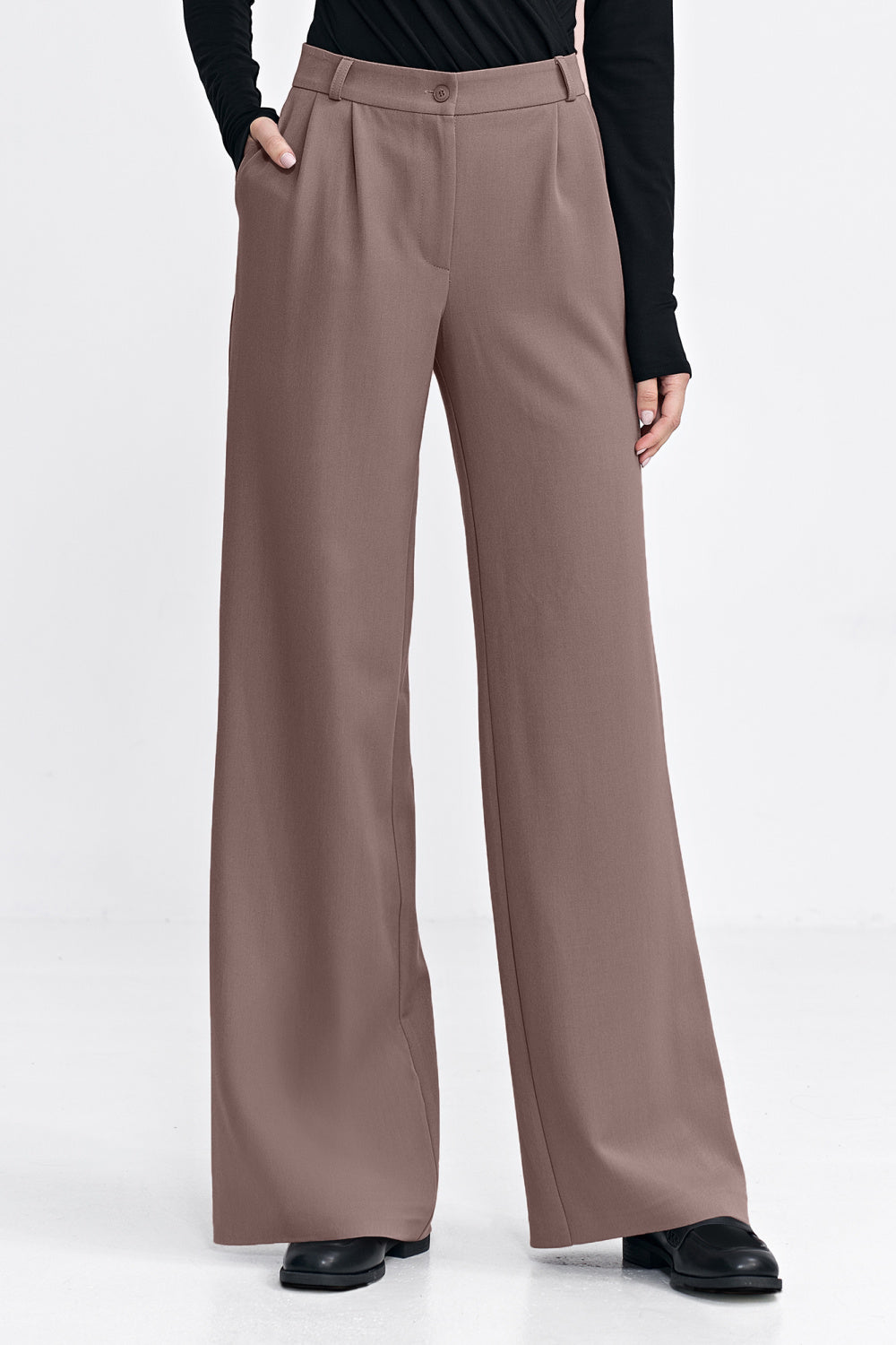 Chaussures à talons femme Nife Pantalon Long Pantalon — brun