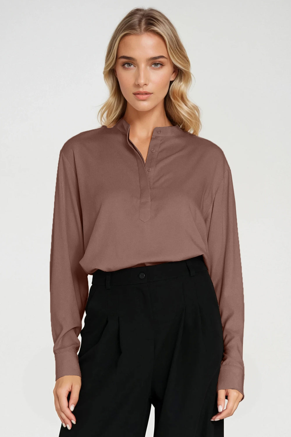 Blouse femme Nife Chemisier Chemisier — brun