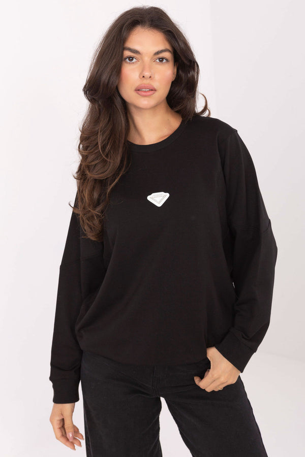 T-shirt femme Rue Paris Sweatshirt Sweatshirt — noir