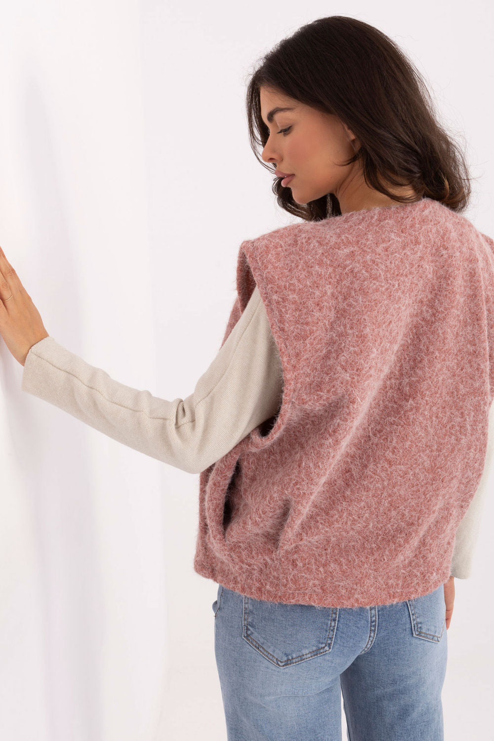 Gilet femme Rue Paris — rosé