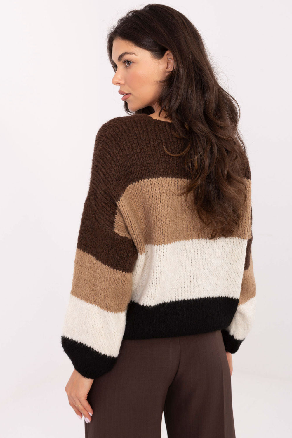 Pull femme Rue Paris Chandail Chandail — brun