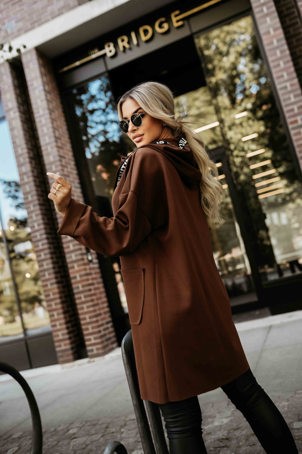 Manteau femme Numoco — brun