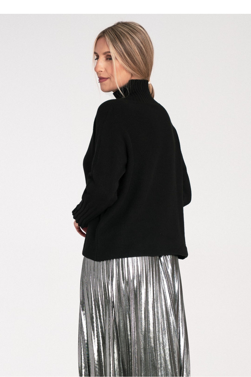 Pull femme Figl Col Roulé Col — noir